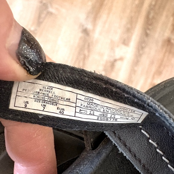 Merrell Leather Sandals in Black Sz 9 - Picture 7 of 9